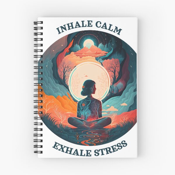 Item preview, Inhale calm exhale stress Meditation designed and sold by MeditationMind.