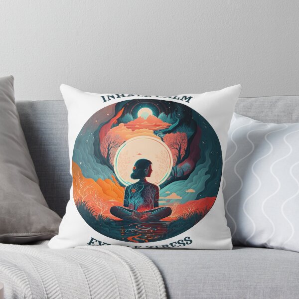 Item preview, Inhale calm exhale stress Meditation designed and sold by MeditationMind.