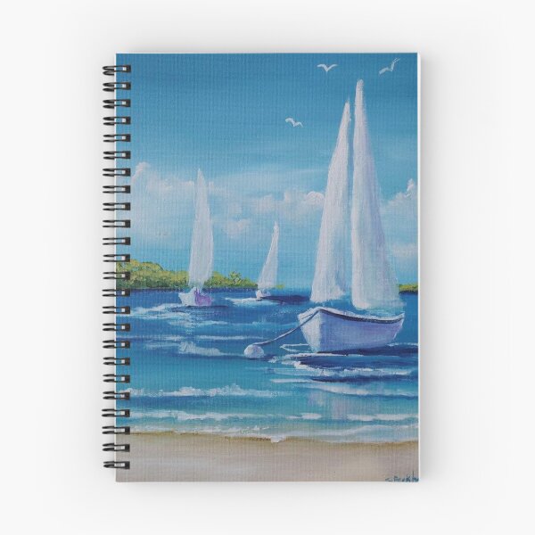 Item preview, Three sailboats on a Sunny Day designed and sold by Sally peckham.