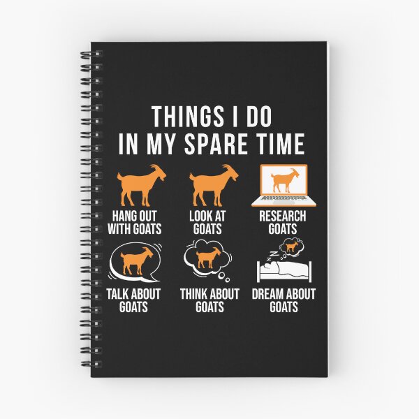 Item preview, Things i Do in My Spare Time - Funny Goat Lovers Gift designed and sold by Creative Angel.