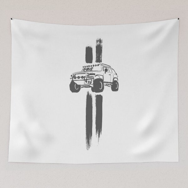 Item preview, Toyota FJ Cruiser 4x4 off-road brush art designed and sold by JustStrokes.