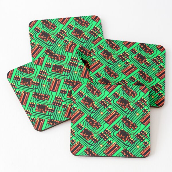 Item preview, circuitboard pattern futuristic cyberpunk electronics wires designed and sold by SJG-digital.