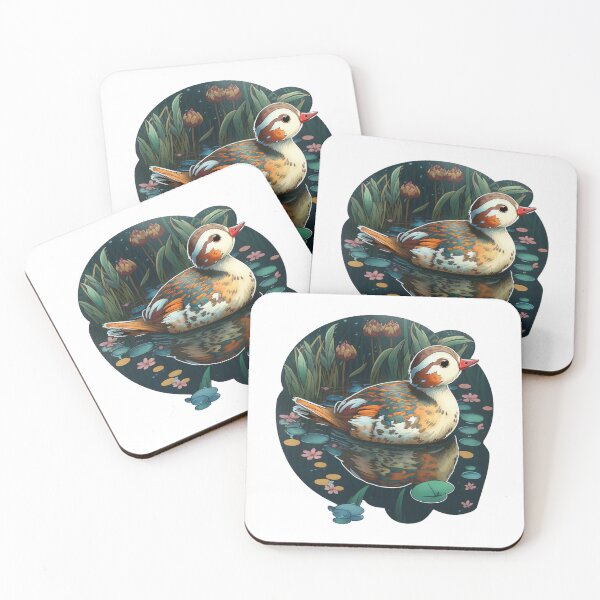 Item preview, Cute Mandarin duck, Sticker designed and sold by CosmicCritters.