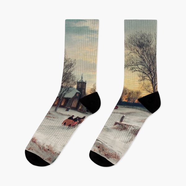 Item preview, Winter scenery - Christmas Eve  by W.C. Bauer designed and sold by AR-shop.