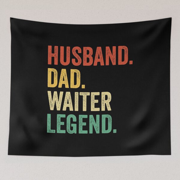 Item preview, waiter Vintage Dad, waiter Gifts, waiter Gifts, waiter Dad waiter Legend Shirt, Retro Dad Tees, Fathers Day waiter Gifts designed and sold by Dogs Geeky⭐⭐⭐⭐⭐.