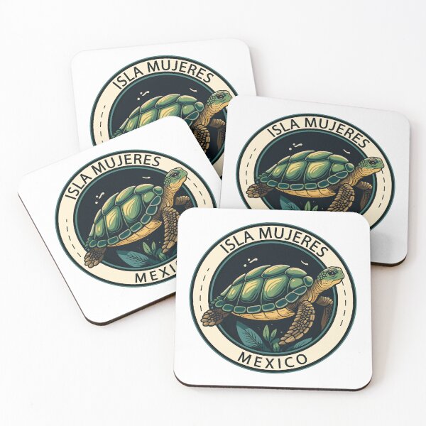Item preview, Isla Mujeres Mexico Turtle Badge designed and sold by KrisSidDesigns.
