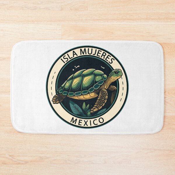 Item preview, Isla Mujeres Mexico Turtle Badge designed and sold by KrisSidDesigns.