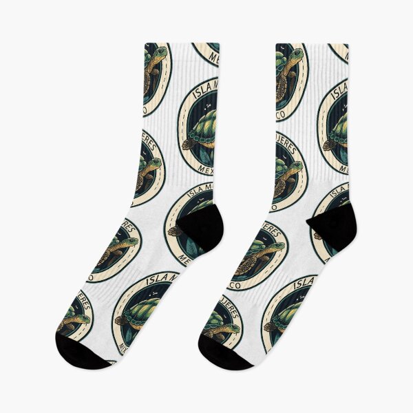 Item preview, Isla Mujeres Mexico Turtle Badge designed and sold by KrisSidDesigns.
