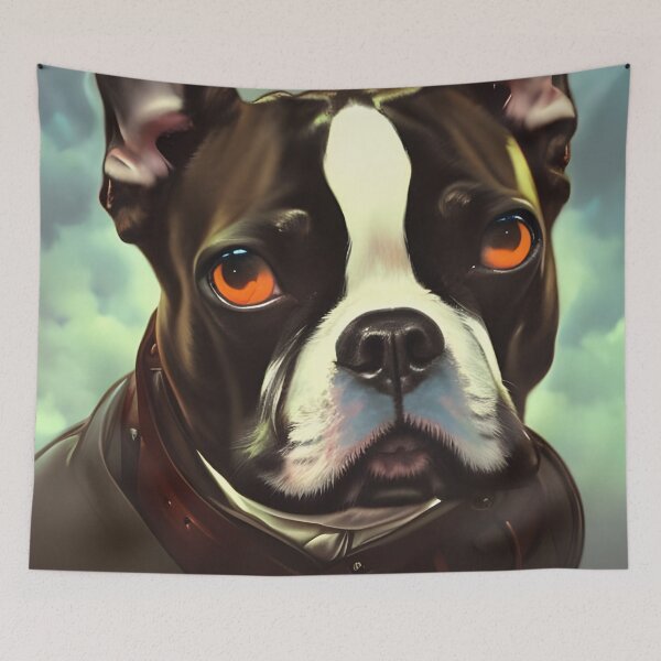 Item preview, Co-Pilot: 1940s Style Boston Terrier Pilot designed and sold by aviationpeople.
