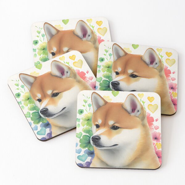 Item preview, Copy of Shiba Inu Shibe Dog Valentine with a Heart Symbol designed and sold by Shiba-Inu-Art.