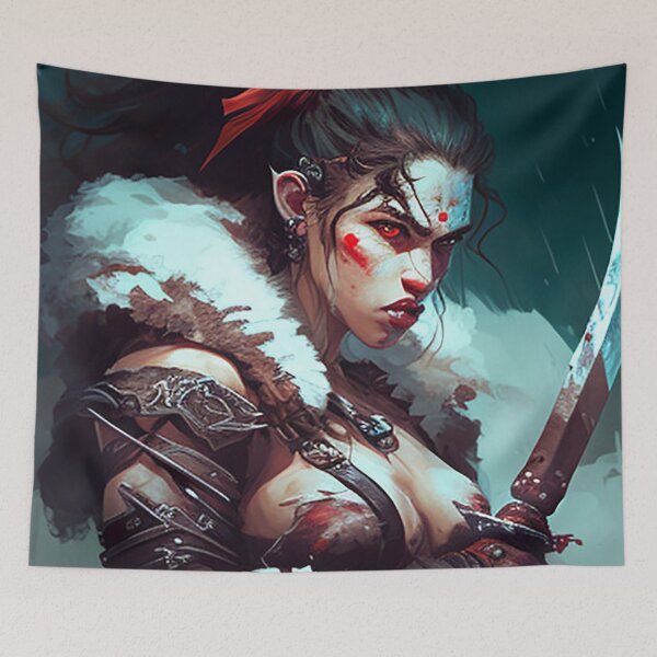 Item preview, The D & D Inspired 8k Female Barbarian: A Fantasy Digital Art Masterpiece designed and sold by Zovermind.