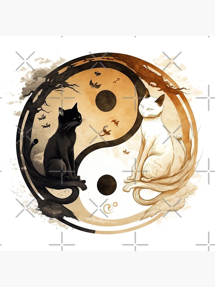 ヘンク・ウィアースマによる金色のアクセント付きの猫のポスター