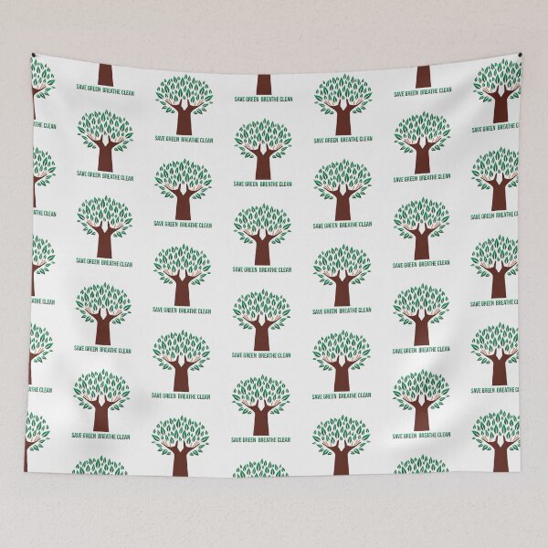 Item preview, Save Green Breathe Clean New Design designed and sold by Satya-Singh.