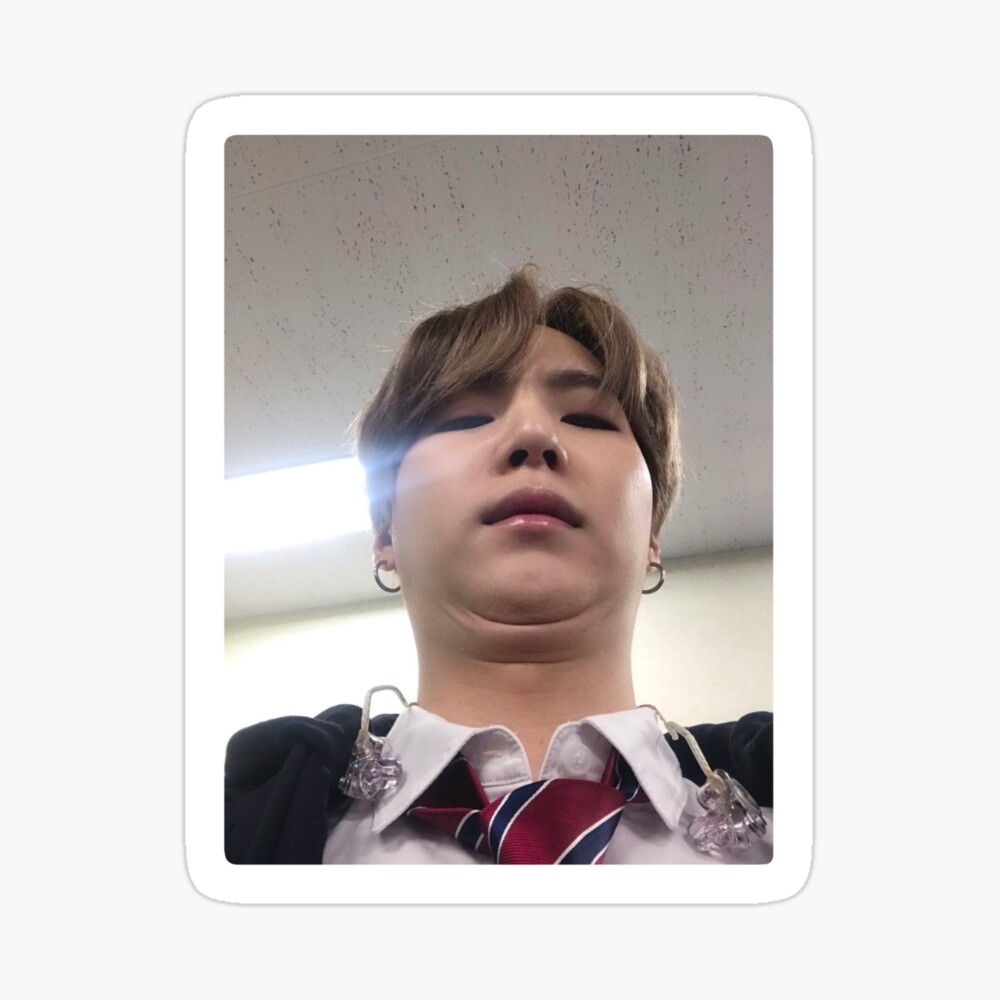 Yoongi Double Chin Selfie Poster