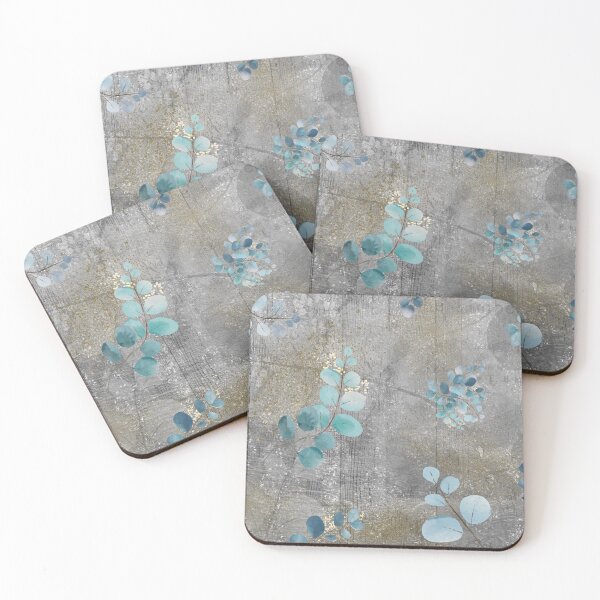 Item preview, Eucalyptus Grunge Texture Gold Glitter  designed and sold by MixinMadness.
