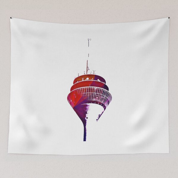 Item preview, Dusseldorf Germany city skyline television tower designed and sold by BullDesignsShop.