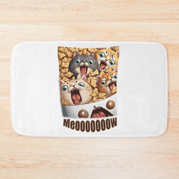 Item preview, Feline Fervor: The 'Meowing Cats with Big Appetites' designed and sold by DArtfulStudio.