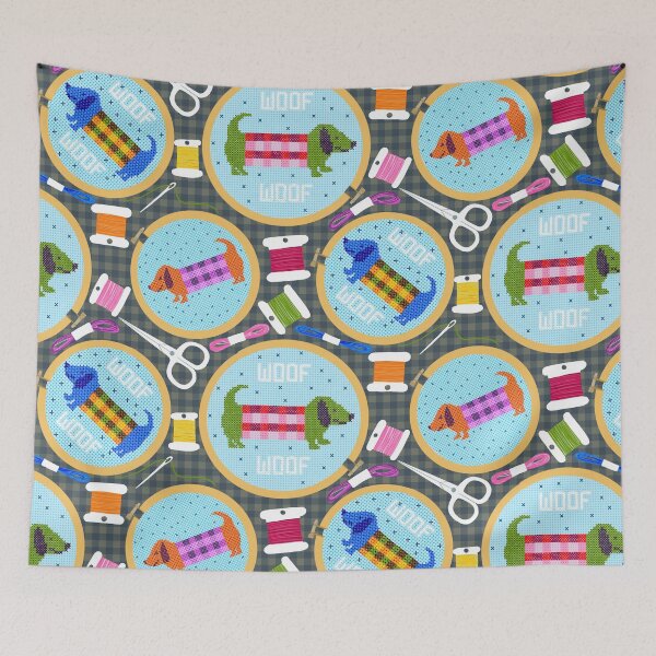 Item preview, Doxie Cross Stitch designed and sold by creativinchi.