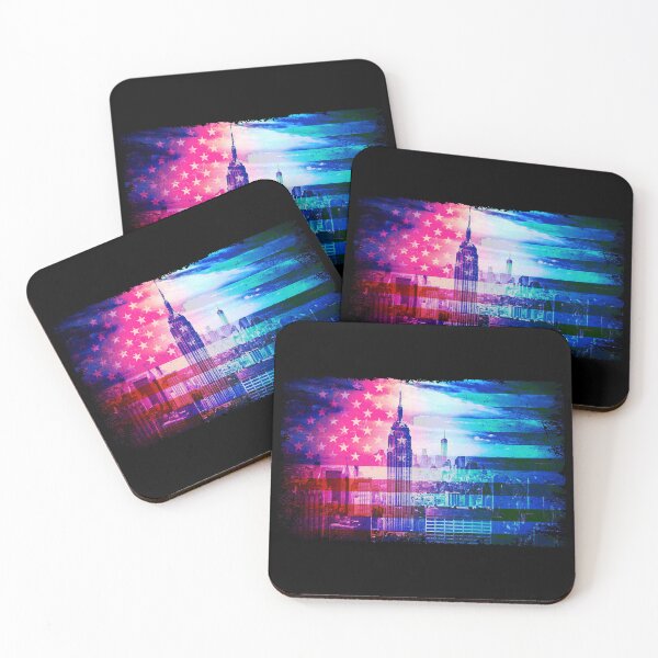 Item preview, New York City NYC USA America skyline city designed and sold by BullDesignsShop.