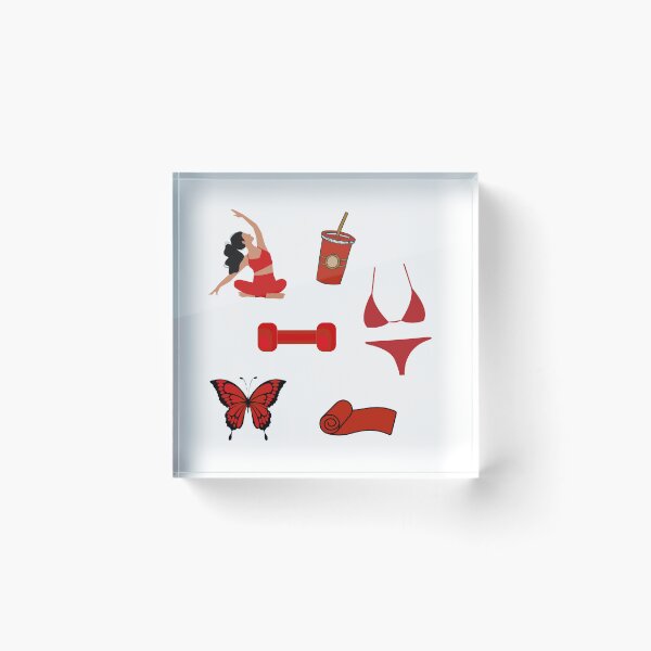 Item preview,  red yoga aesthetic designed and sold by SageYogaRetreat.