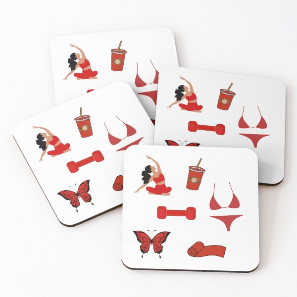 Item preview,  red yoga aesthetic designed and sold by SageYogaRetreat.