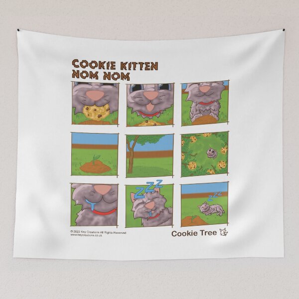 Item preview, Cookie Kitten Nom Nom - Cookie Tree Comic Strip designed and sold by key-creations.