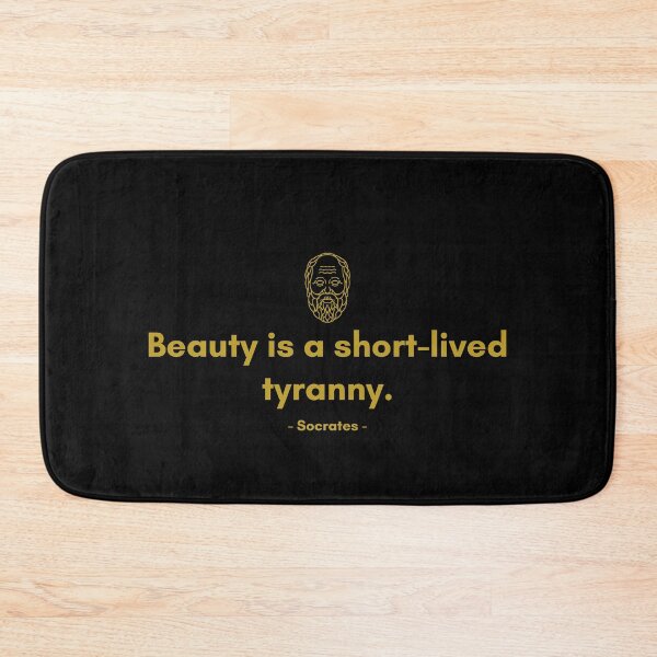 Item preview, Beauty is a short-lived tyranny. - Quote from Socrates designed and sold by Philosopherous.