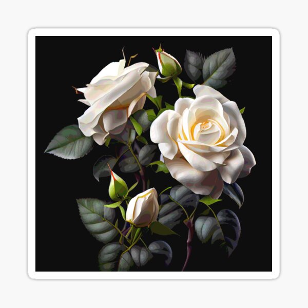 white-roses-a-symbol-of-purity-sticker-for-sale-by-dandenzen