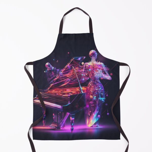Item preview, neon coloured piano player designed and sold by sammgdesign.
