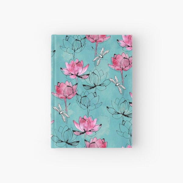 Waterlily dragonfly Hardcover Journal