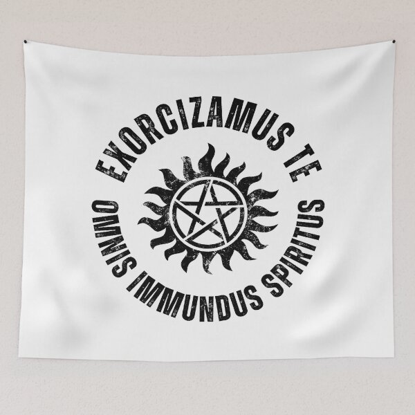 Item preview, Supernatural Anti Possession Symbol - Exorcizamus Te designed and sold by humnoo.