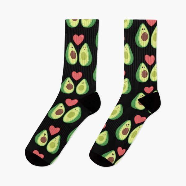 Item preview, Avocado love kawaii illustration designed and sold by ZerpaGiovanna.