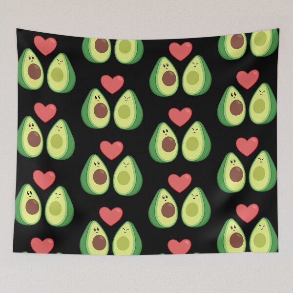Artikelvorschau, Avocado-Liebe kawaii Illustration entworfen und verkauft von ZerpaGiovanna.