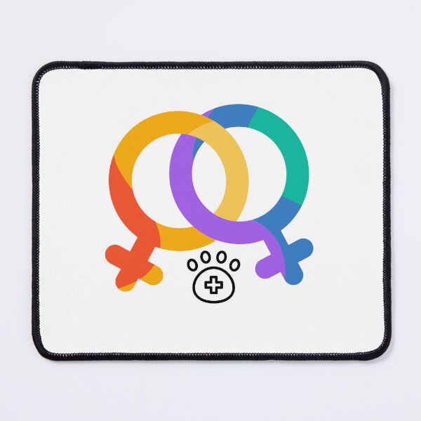 Item preview, Vet Med Pride, rainbow gender symbol, female designed and sold by ShopVetMed.