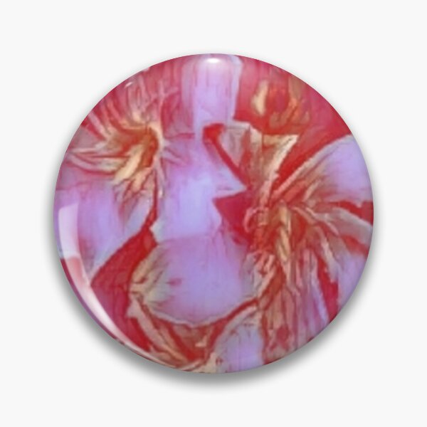 Item preview, Golden Fuschia Oleander Flowers on Red designed and sold by IvaRenee.