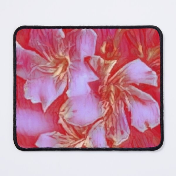 Item preview, Golden Fuschia Oleander Flowers on Red designed and sold by IvaRenee.