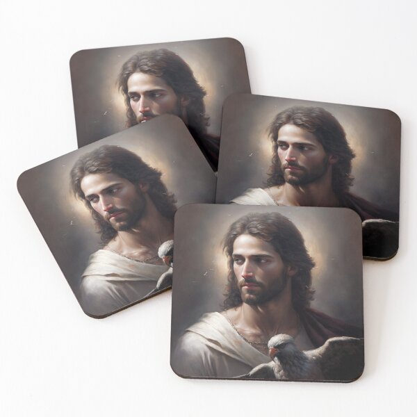 Item preview, Portrait of Christ with a eagle  designed and sold by ThroughHisGrace.
