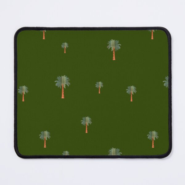 Item preview, Palm symbol seamless cute pattern a watercolor green designed and sold by Yana Mustafina | Boho Soulful Designs.