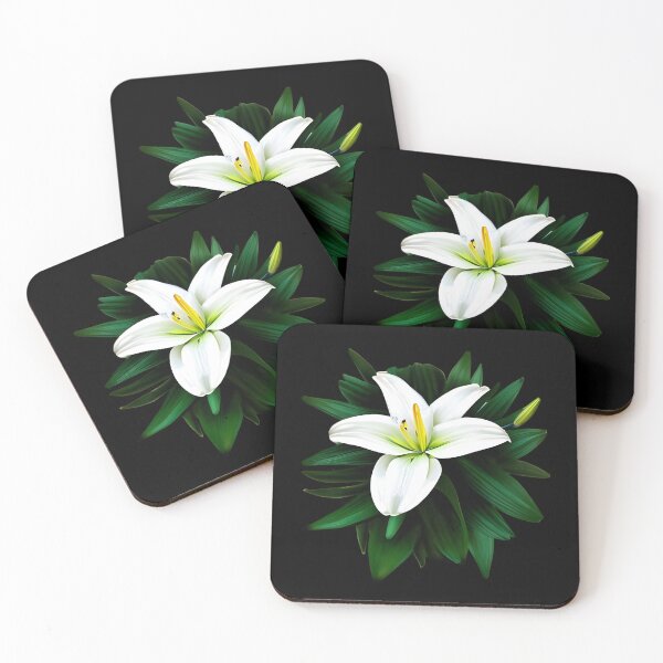 Item preview, White lily flower designed and sold by gramizzia.