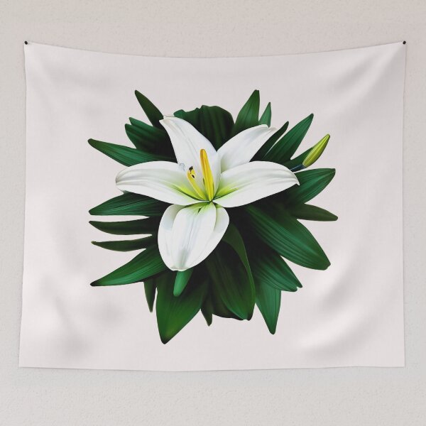 Item preview, White lily flower designed and sold by gramizzia.