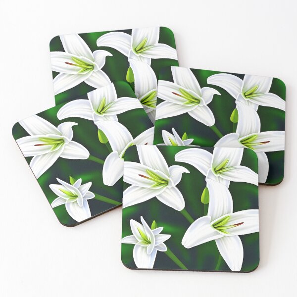 Item preview, White lily flower designed and sold by gramizzia.
