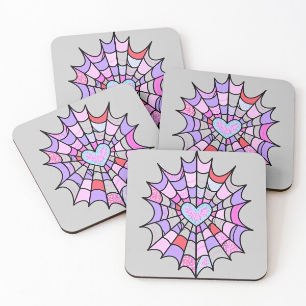 Item preview, Glitter Spiderweb Neo Trad Tattoo Pastel Goth designed and sold by AlkalineKittyxx.