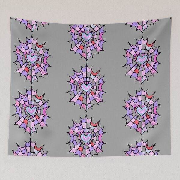 Item preview, Glitter Spiderweb Neo Trad Tattoo Pastel Goth designed and sold by AlkalineKittyxx.