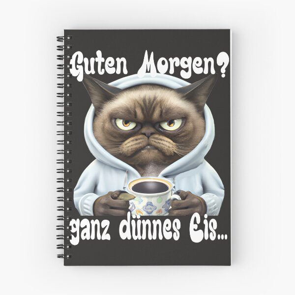 Item preview, Good morning, very thin ice, cat, coffee designed and sold by Meer-Lifestyle.