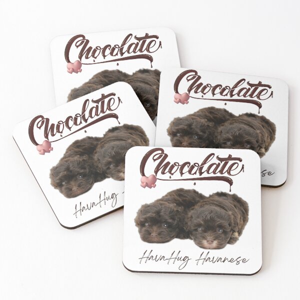 Item preview, The Sweetest Chocolate Lovers Puppy Design featuring Two HavaHug Havanese Puppies! designed and sold by HavaHug.