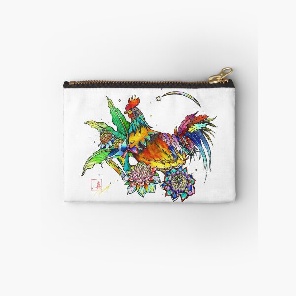 Item preview, Aloha - Torch Ginger and Wild Rooster (Hand-drawn Design) designed and sold by lilireal  studio.