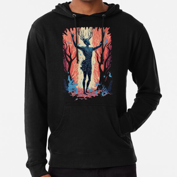 Wendigo creature Lightweight Hoodie