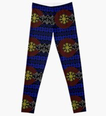 Strickjacke-Muster-Colorado-Flagge Leggings