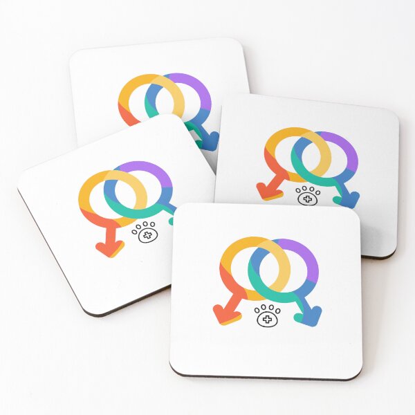 Item preview, Vet Med Pride, rainbow gender symbol, male designed and sold by ShopVetMed.