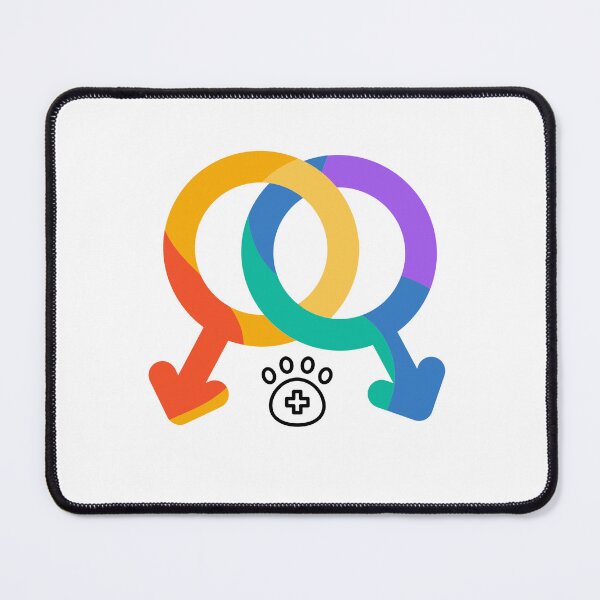 Item preview, Vet Med Pride, rainbow gender symbol, male designed and sold by ShopVetMed.